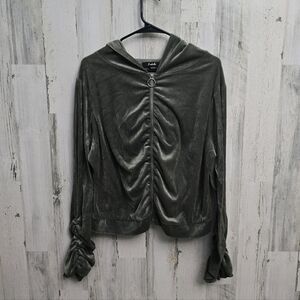 Arabella Velvet Green Light Jacket Womens Plus Size 3X